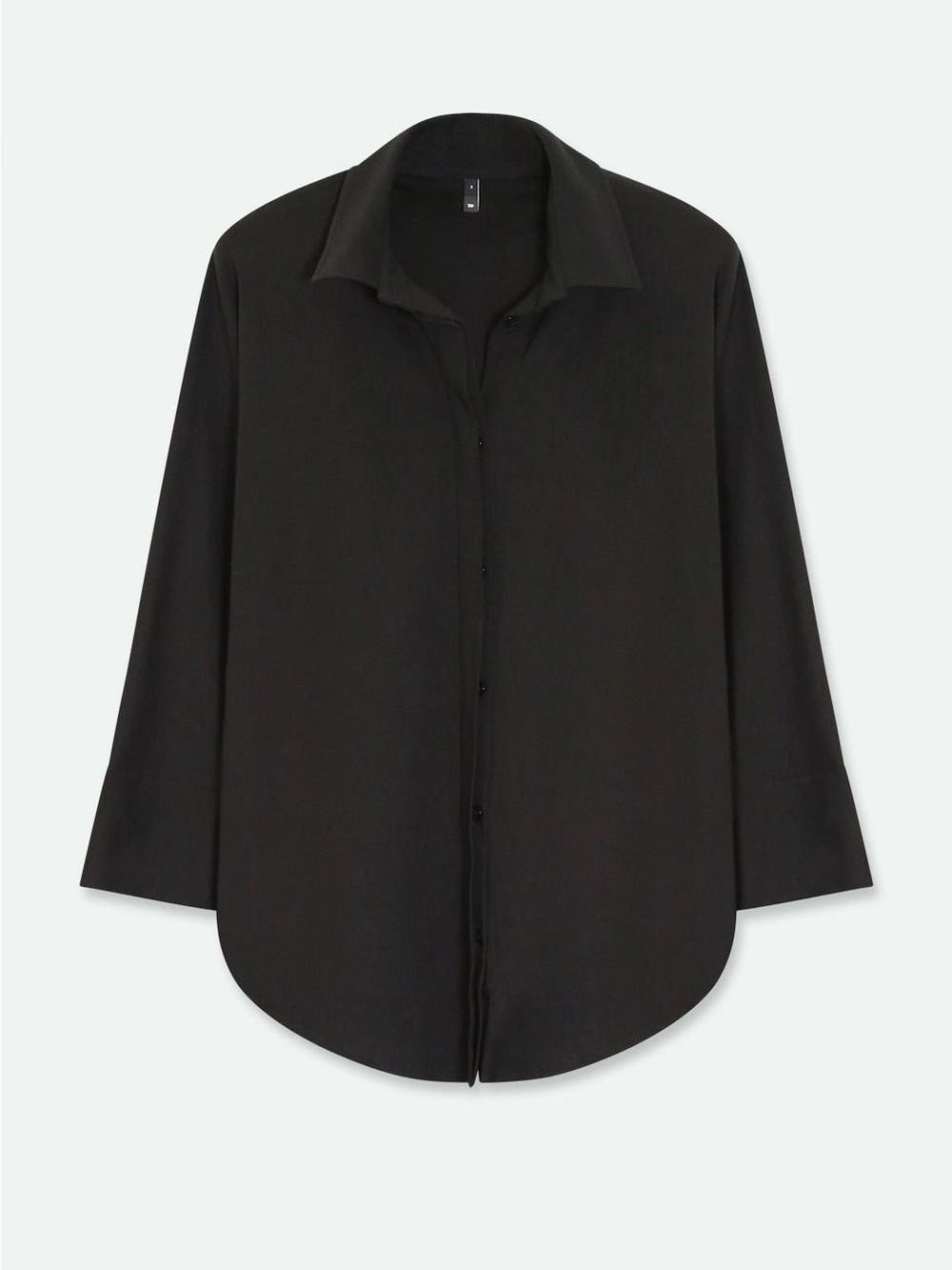 Jarbo Sahana Dolman Shirt Black Pima Cotton 3/4 Sleeve Size M